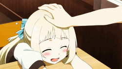 Yuuki Yuuna Head Pat GIF
