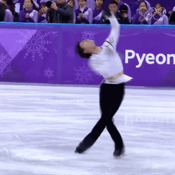 Yuzuru Hanyu Ending Pose Ice Skating  GIF