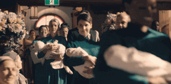 Yvonne Strahovski Happy Mother Handmaid's Tale GIF