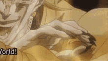 Za Warudo The World Dio Brando Showing Power GIF