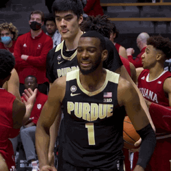 Zach Edey High Five Starting Line Up GIF