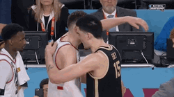 Zach Edey Hugging Opposing Team GIF