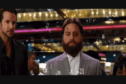 Zach Galifianakis Beautiful Mind Thinking Of Numbers GIF