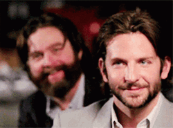 Zach Galifianakis Bradley Cooper Laughing GIF