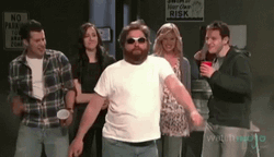 Zach Galifianakis Funny Happy Dance GIF