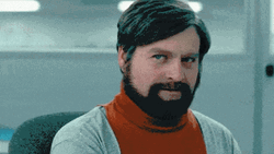 Zach Galifianakis Surprised Second Look GIF