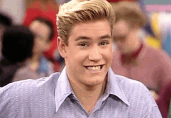 Zachary Morris Awkward Eyebrows Up  GIF