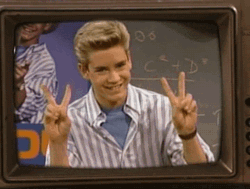 Zachary 'Zack' Morris Peace GIF