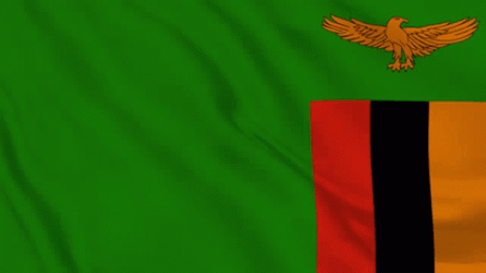 Zambian Flag Flapping In The Wind GIF