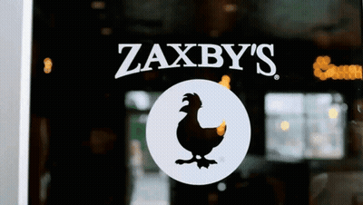 Zaxby's Sign With Chicken In Circle GIF