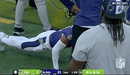 Zay Flowers Doing Push Ups GIF