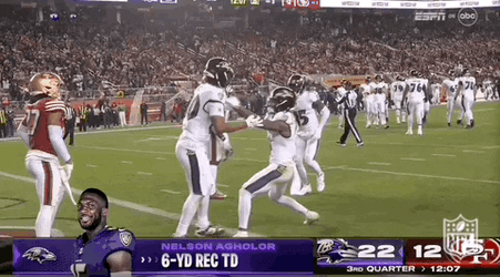 Zay Flowers Tries To Grab The Ball GIF