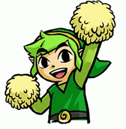Zelda Link Cheering GIF