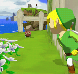 Zelda Link Peeking GIF