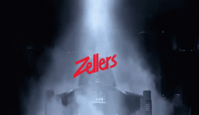 Zellers Logo On Black Background GIF