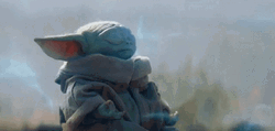 Zen Baby Yoda Meditating GIF