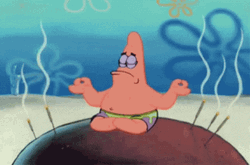 Zen Patrick Spongebob Meditation GIF