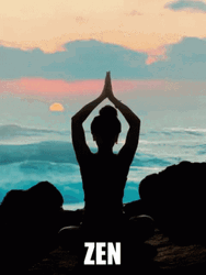 Zen Relaxing And Healing Meditation GIF