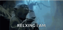 Zen Relaxing I Am Yoda GIF