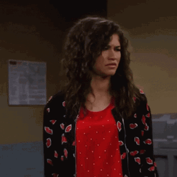 Zendaya Confusedly Staring GIF