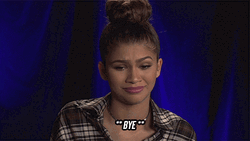 Zendaya Saying Bye GIF