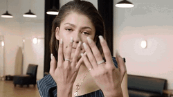 Zendaya Showing Off Nail GIF