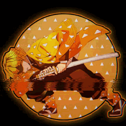 Zenitsu Agatsuma Glitch  GIF