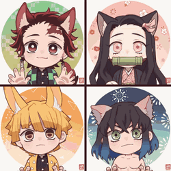 Zenitsu Chibi Demon Slayers GIF