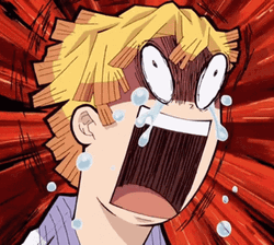 Zenitsu Crying Loudly GIF