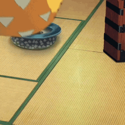 Zenitsu Falls Down Sleeping GIF