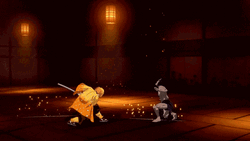 Zenitsu Sword Fight GIF