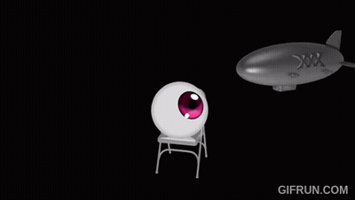 Zeppelin With Pink Eye GIF
