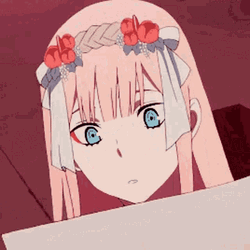 Zero Two Curious Reading GIF | GIFDB.com