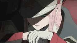 Zero Two Licking Off GIF