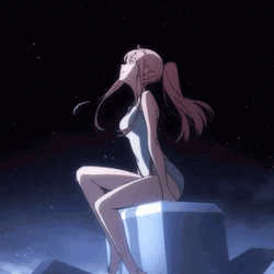 Zero Two Star Gazing GIF