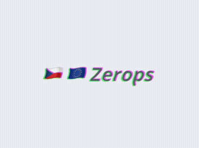 Zerops Logo With Flag GIF