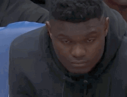 Zion Williamson Falling Asleep GIF