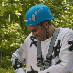 Zipline Adventure Schitts Creek GIF