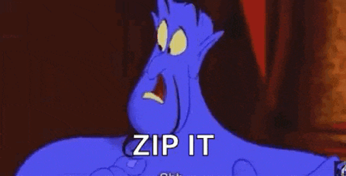 Zipped Mouth Wont Tell GIF