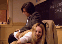 Zoe Kazan Spanking School Girl GIF