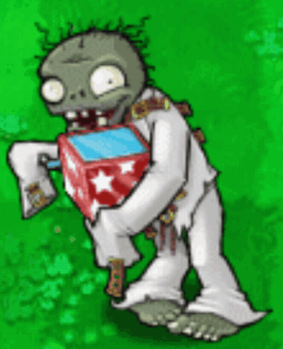 Zombie Holding Star Box GIF