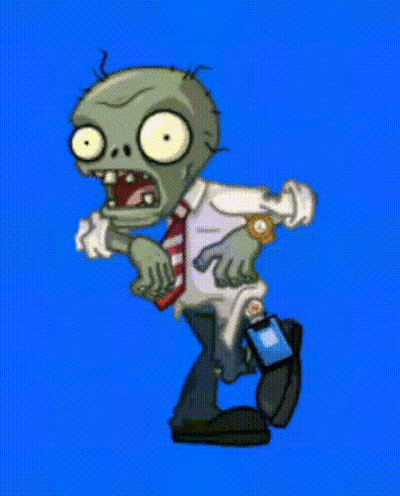 Zombie In White Shirt And Tie GIF