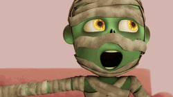 Zombie Mummy Smiling GIF