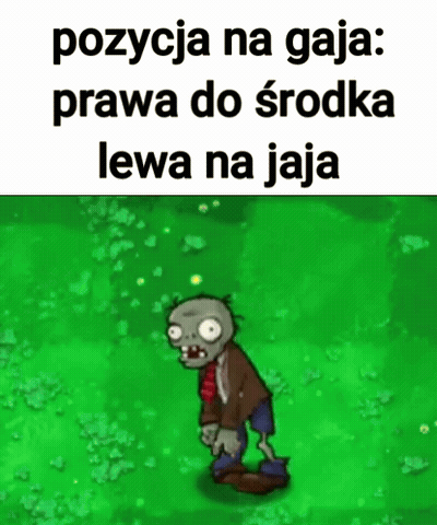 Zombie Pozycja Na Gaja Prawa Do Środka Lewana Jaja GIF