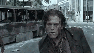 Zombie Walking City Street