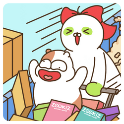 Zookis Characters Getting Products On Sale GIF