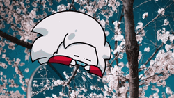 Zoom Background Cute Yawn GIF
