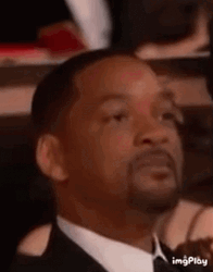 Zoom In Will Smith Face At Oscars GIF