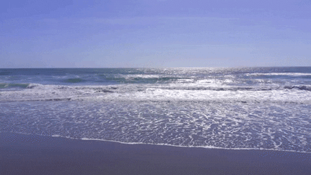 Zooming Into Blue Wave GIF