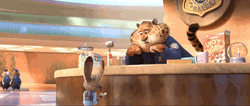 Zootopia Clawhauser Shocked Reaction